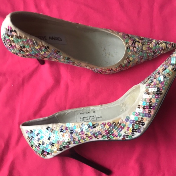 Steve Madden Shoes - Sequin Steve Madden stiletto heels